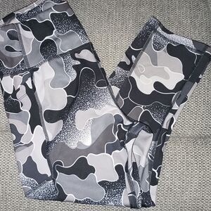 Avia  Black and Gray Camouflage Leggings